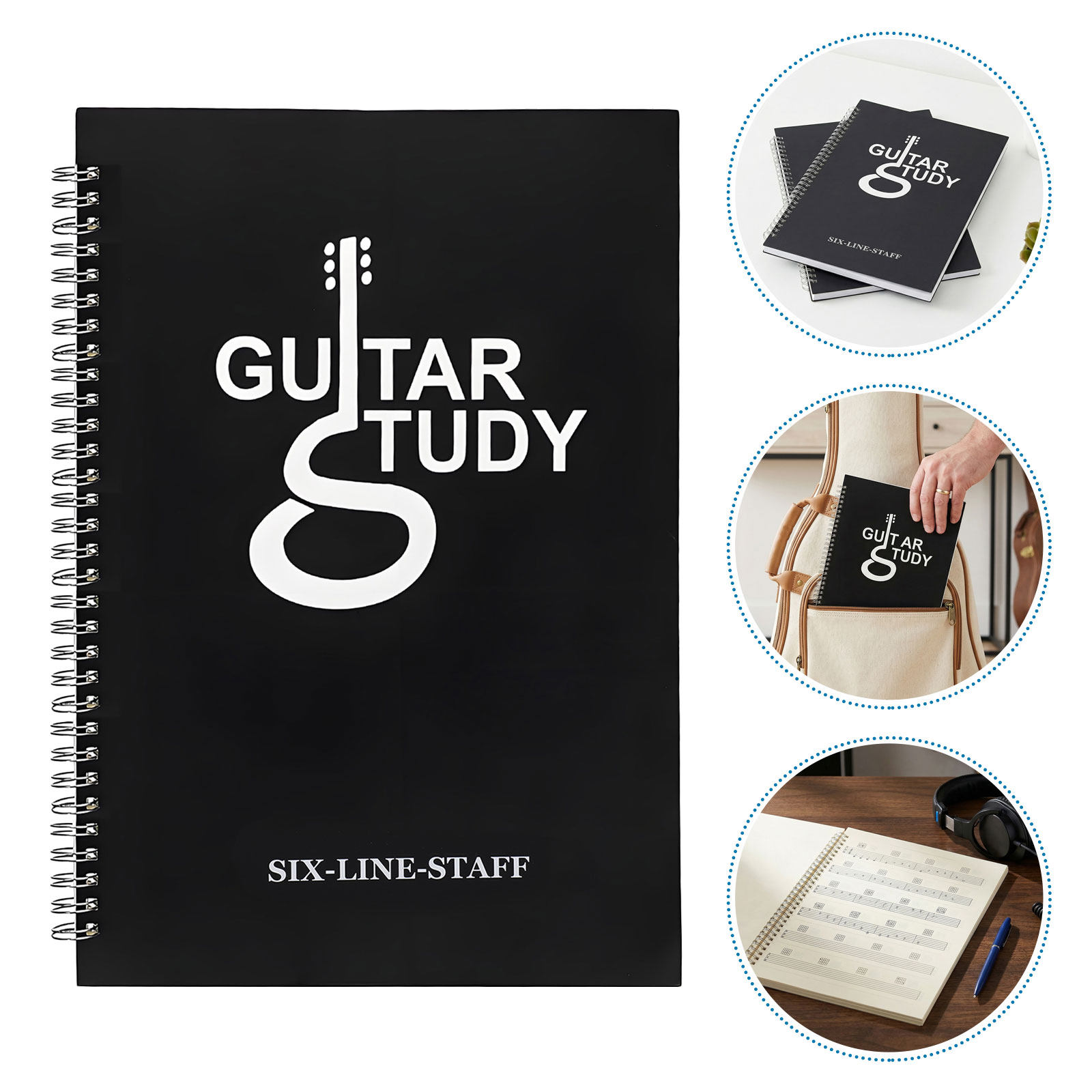 Blank Sheet Music Notebook - 2Pcs 6 String Guitar Tablature Notebook