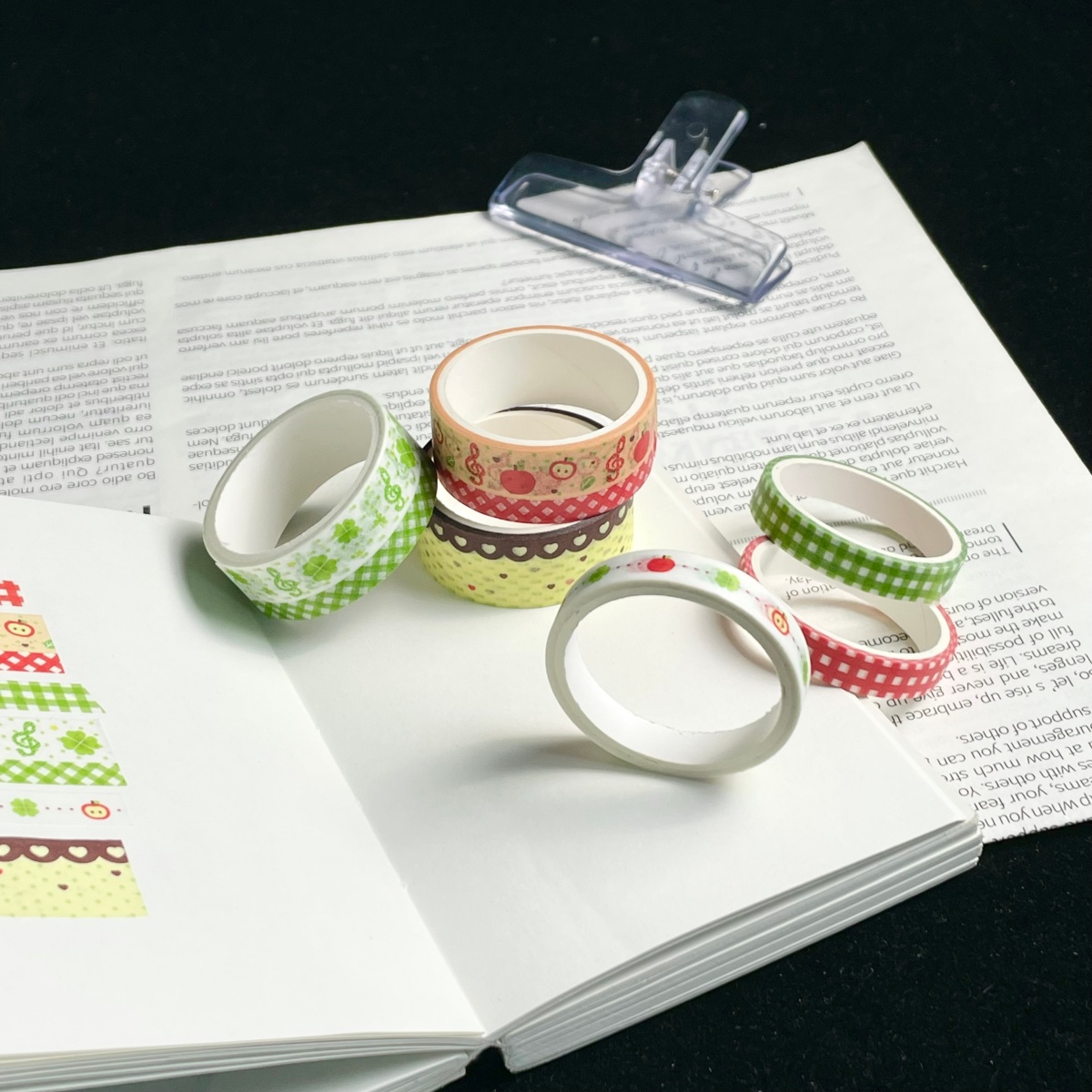 Retro Cartoon Washi Tape Apple - огляд і ціна Blank Sheet Music Notebook