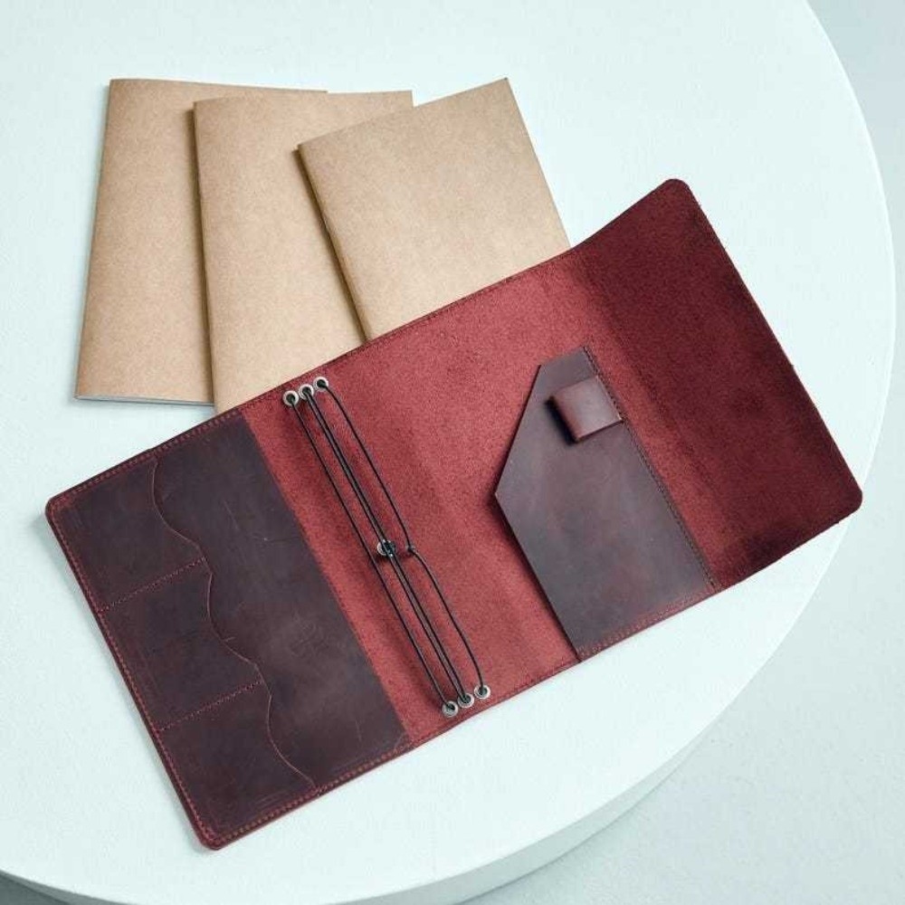 Leather Refillable Notebook Or - огляд і ціна Vintage Leather Journal Notebook