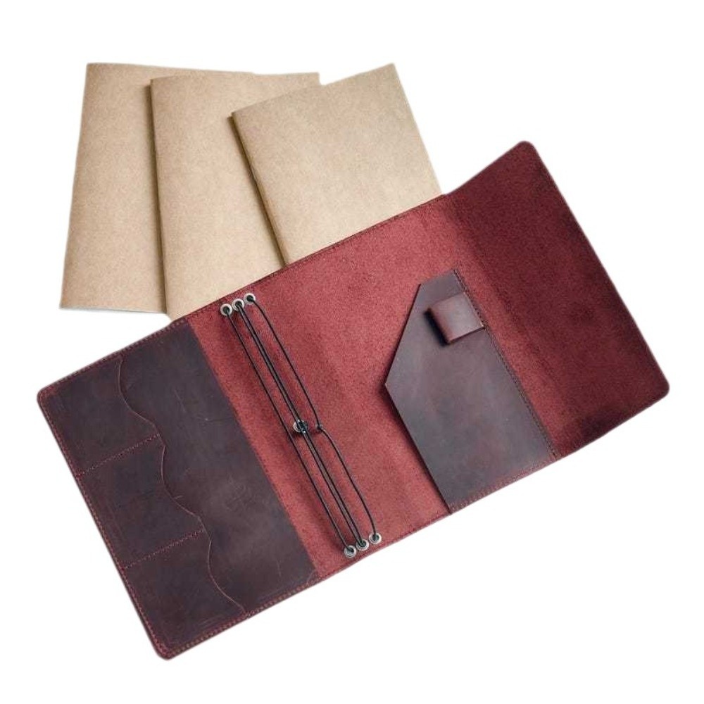Leather Refillable Notebook Or - огляд і ціна Vintage Leather Journal Notebook