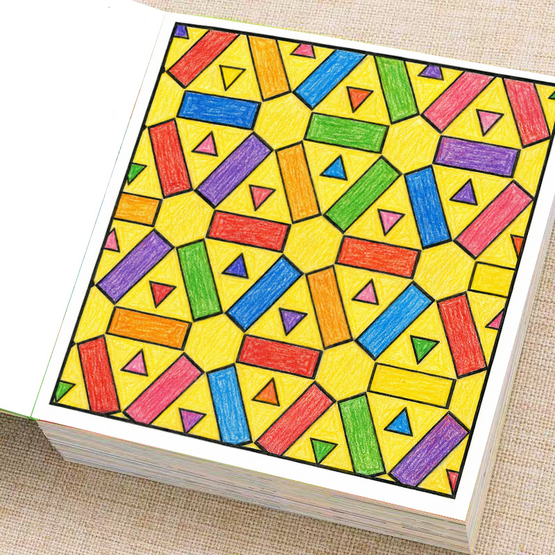 28 Pages Geometric Patterns Co - огляд і ціна Adult Coloring Book Stress Relief