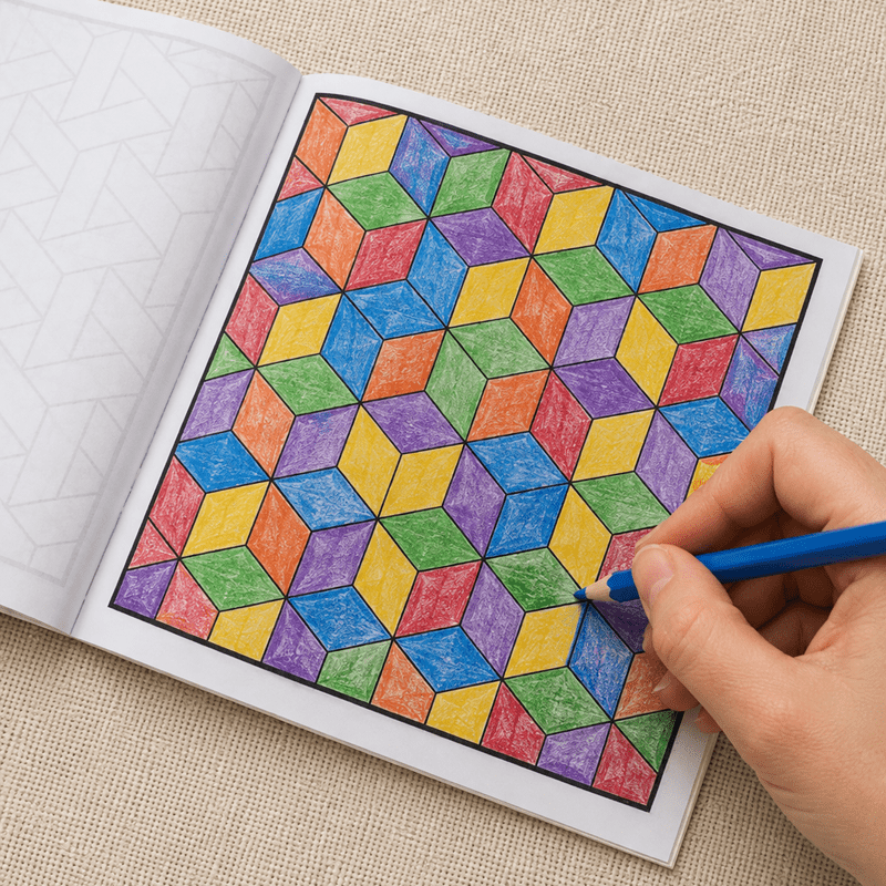 28 Pages Geometric Patterns Co - огляд і ціна Adult Coloring Book Stress Relief