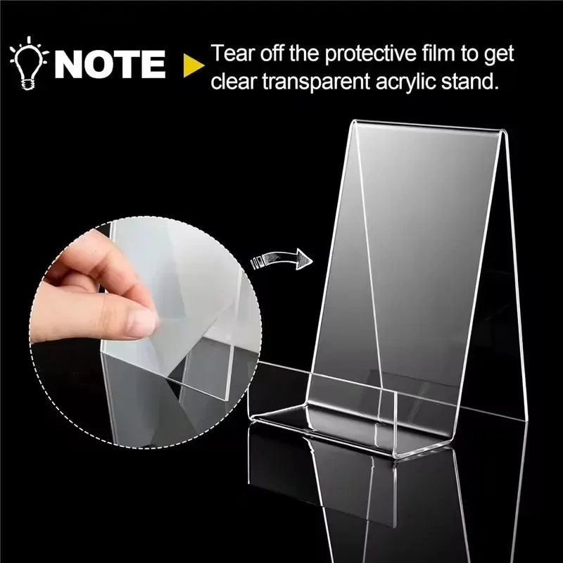 1/2/4Pcs Clear Acrylic Book Di - огляд і ціна Clear Acrylic Book Stand Holder