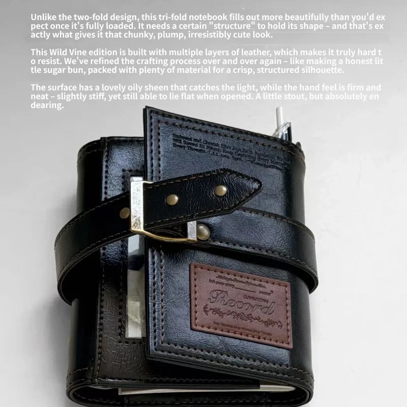 M5 Tri-Fold Leather Vintage Jo - огляд і ціна Vintage Leather Journal Notebook