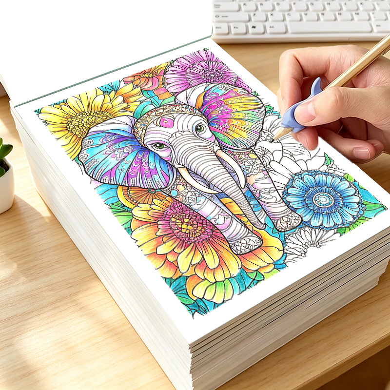Adult Animal Coloring Book Lit - огляд і ціна Adult Coloring Book Stress Relief