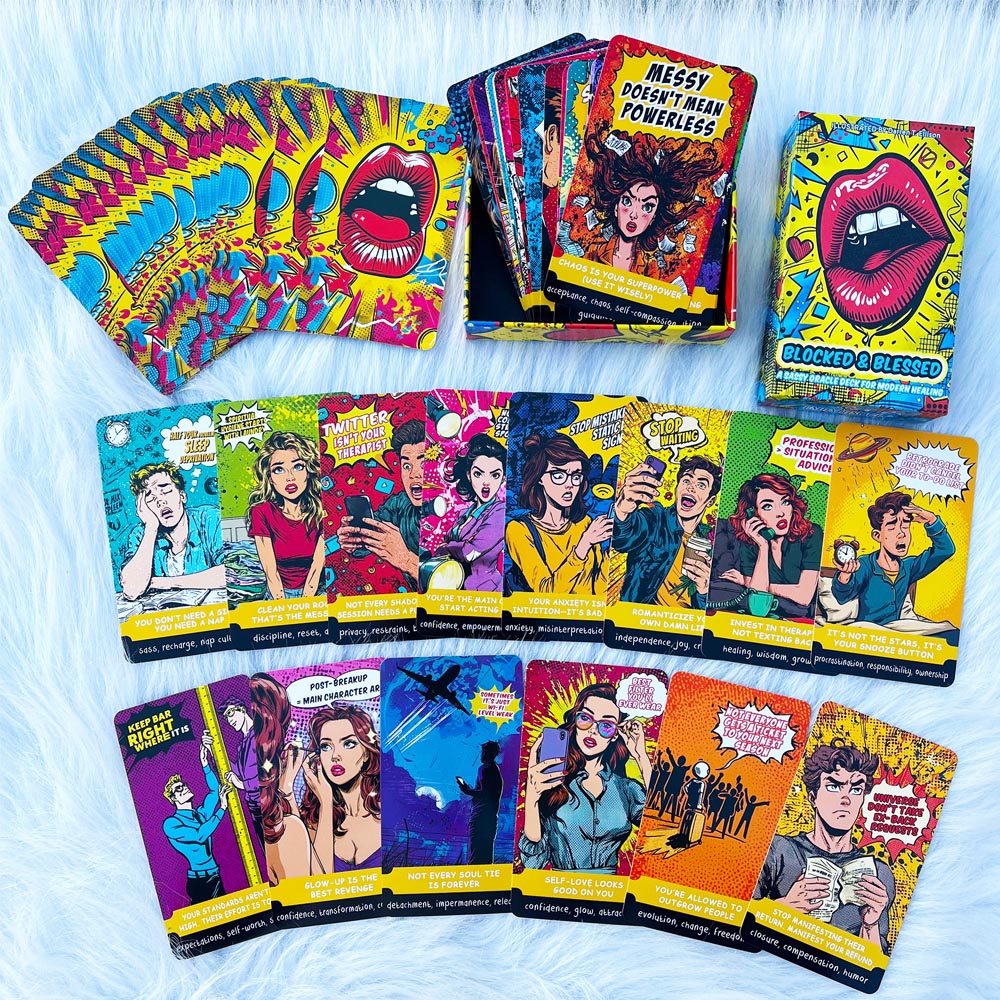 54 Card Deck, 13x8cm Size, BLO - огляд і ціна Tarot Deck With Guidebook