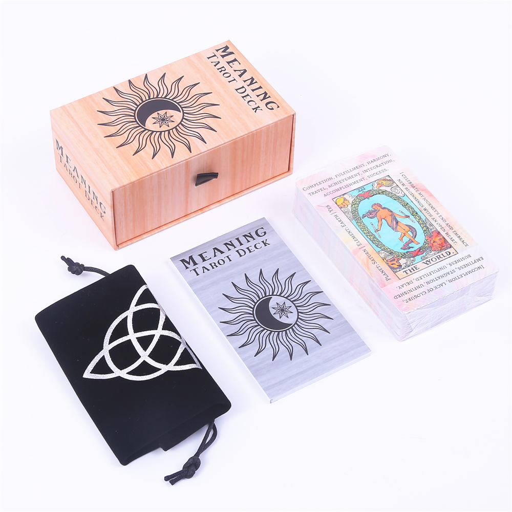 12*7cm Meaning Tarot Deck In S - огляд і ціна Tarot Deck With Guidebook