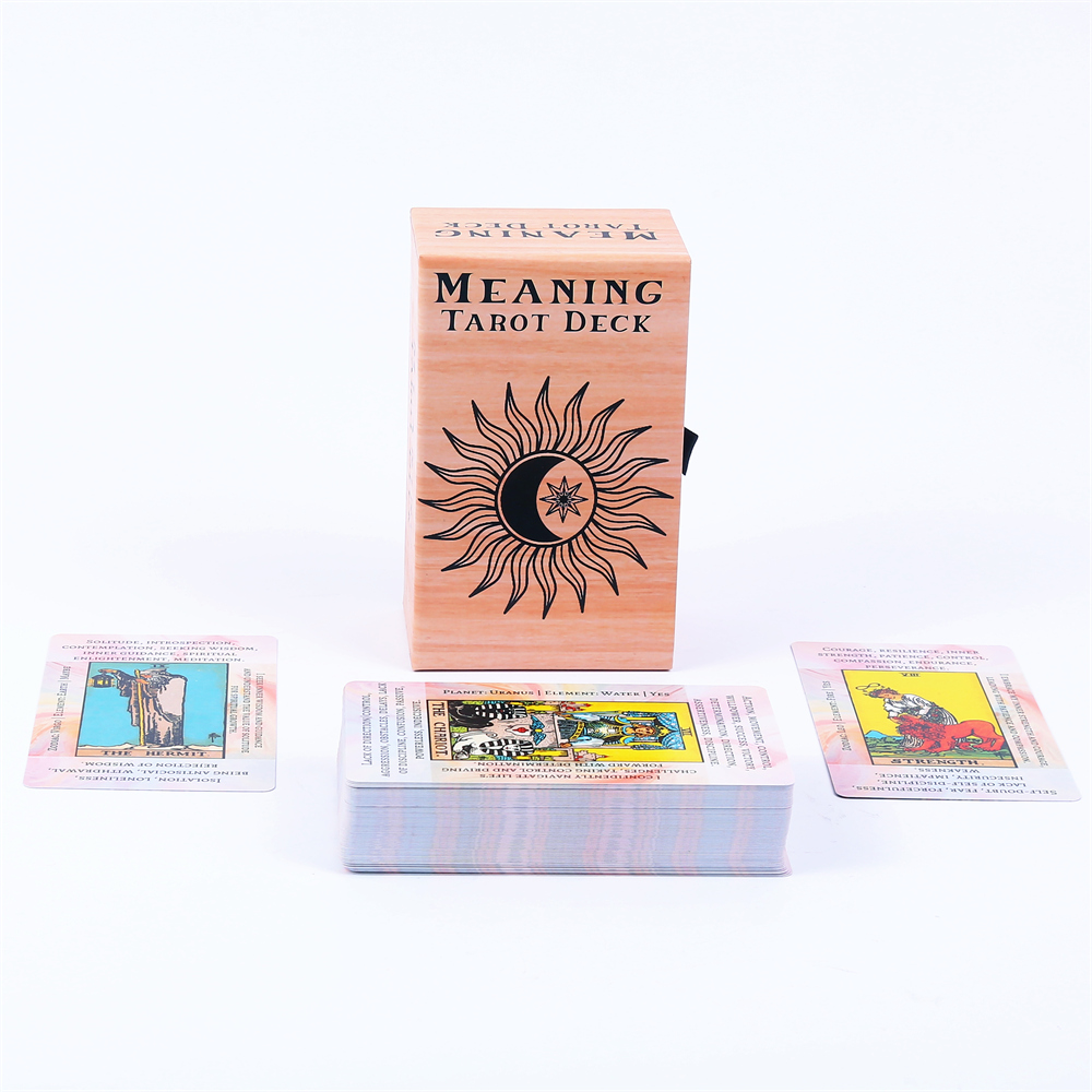 12*7cm Meaning Tarot Deck In S - огляд і ціна Tarot Deck With Guidebook