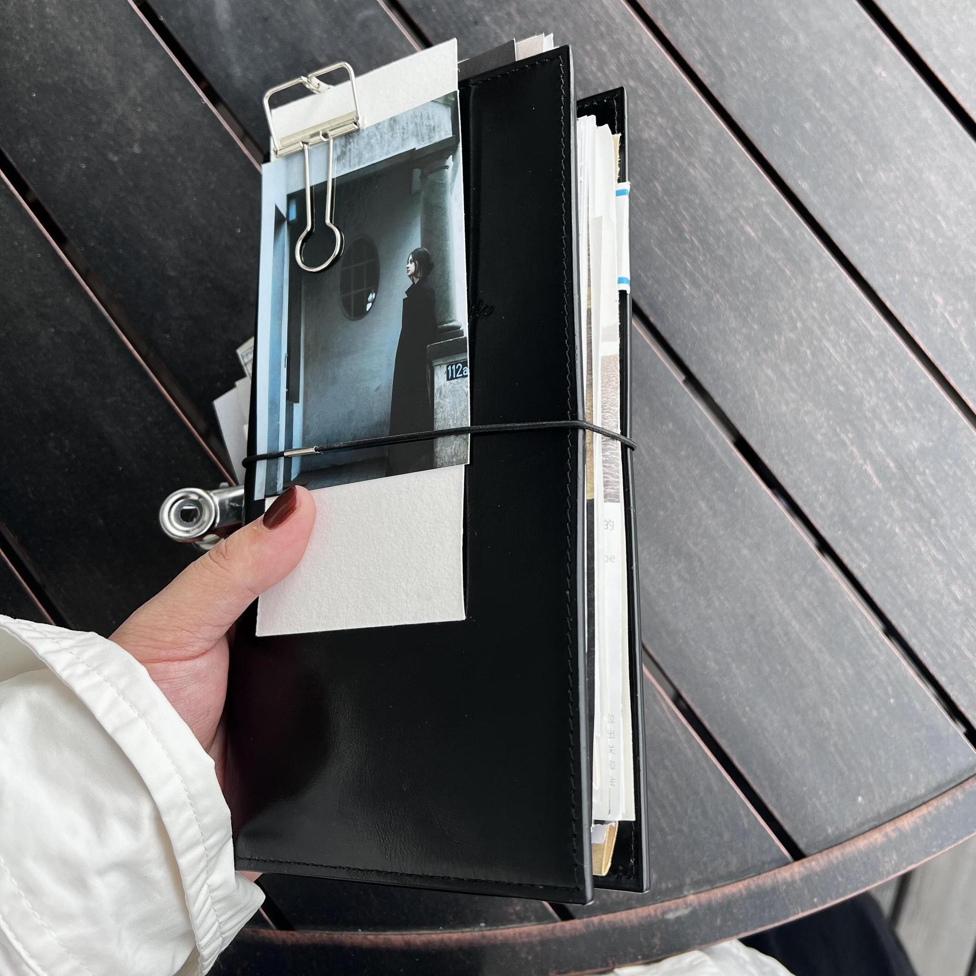 Black Leather A6 Loose-Leaf No - огляд і ціна Vintage Leather Journal Notebook