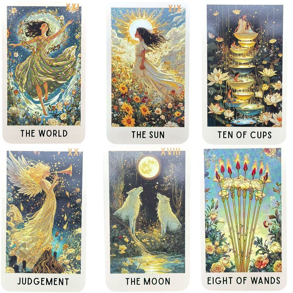 78 Enigmatic Bloom Tarot Cards - огляд і ціна Tarot Deck With Guidebook